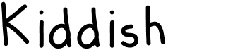 preview image of the Kiddish font