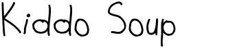 preview image of the Kiddo-soup font