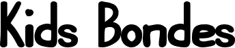 preview image of the Kids Bondes font