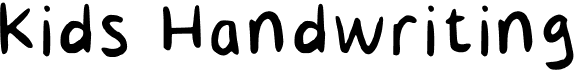 preview image of the Kids Handwriting font
