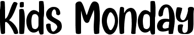 preview image of the Kids Monday font