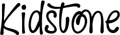 preview image of the Kidstone font