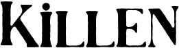 preview image of the Killen font