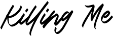 preview image of the Killing Me font