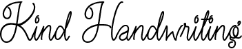 preview image of the Kind Handwriting font