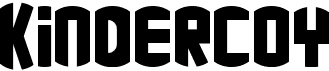 preview image of the Kindercoy font