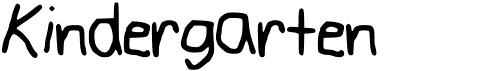 preview image of the Kindergarten font