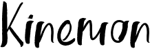 preview image of the Kinemon font