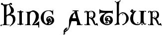 preview image of the King Arthur font