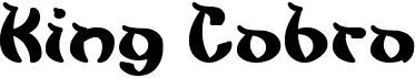 preview image of the King Cobra font