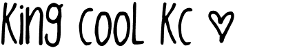 preview image of the King CooL KC font