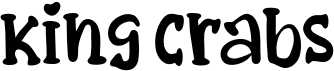 preview image of the King Crabs font