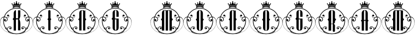 preview image of the King Monogram font
