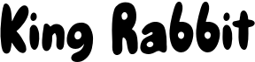 preview image of the King Rabbit font