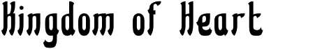 preview image of the Kingdom of Heart font