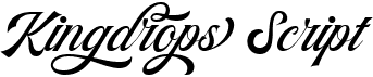 preview image of the Kingdrops Script font
