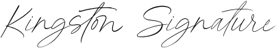preview image of the Kingston Signature font