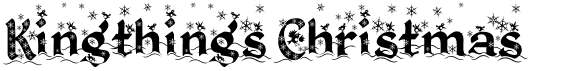 preview image of the Kingthings Christmas  font
