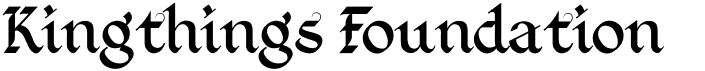 preview image of the Kingthings Foundation font