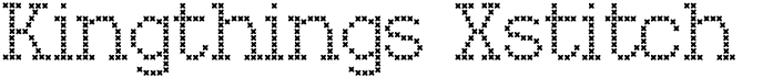 preview image of the Kingthings Xstitch font