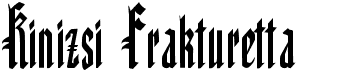 preview image of the Kinizsi Frakturetta font