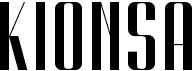 preview image of the Kionsa font