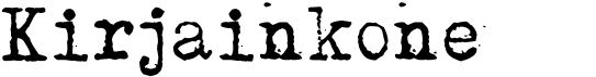 preview image of the Kirjainkone font