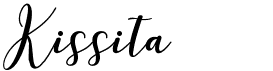 preview image of the Kissita font