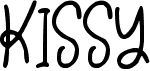 preview image of the Kissy font