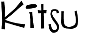 preview image of the Kitsu font
