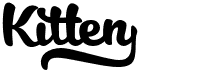 preview image of the Kitten font