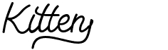 preview image of the Kitten Monoline font