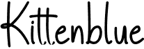 preview image of the Kittenblue font