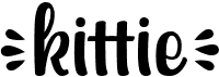preview image of the Kittie font