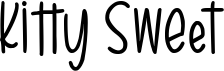 preview image of the Kitty Sweet font