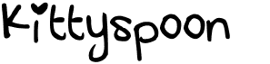 preview image of the Kittyspoon font