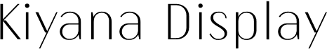 preview image of the Kiyana Display font