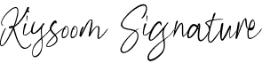 preview image of the Kiysoom Signature font