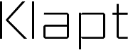 preview image of the Klapt font