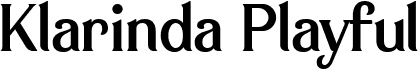 preview image of the Klarinda Playful font