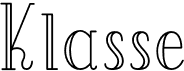 preview image of the Klasse font