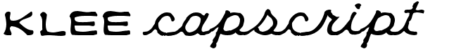 preview image of the Klee CapScript font