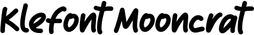 preview image of the Klefont Mooncrat font
