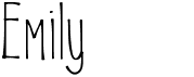 preview image of the KL Emily font