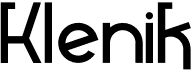 preview image of the Klenik font