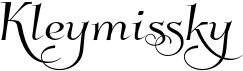 preview image of the Kleymissky font