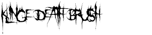 preview image of the Klinge Death Brush font