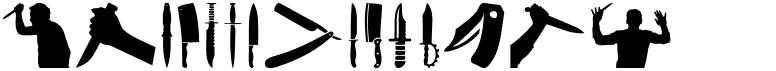 preview image of the Knife font
