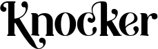 preview image of the Knocker font