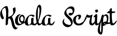 preview image of the Koala Script font